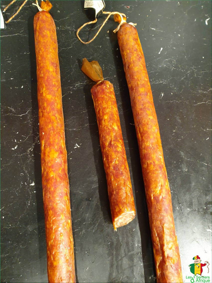 Salami piquant Viande Fumée Chez Chantal Vente en ligne en gros et